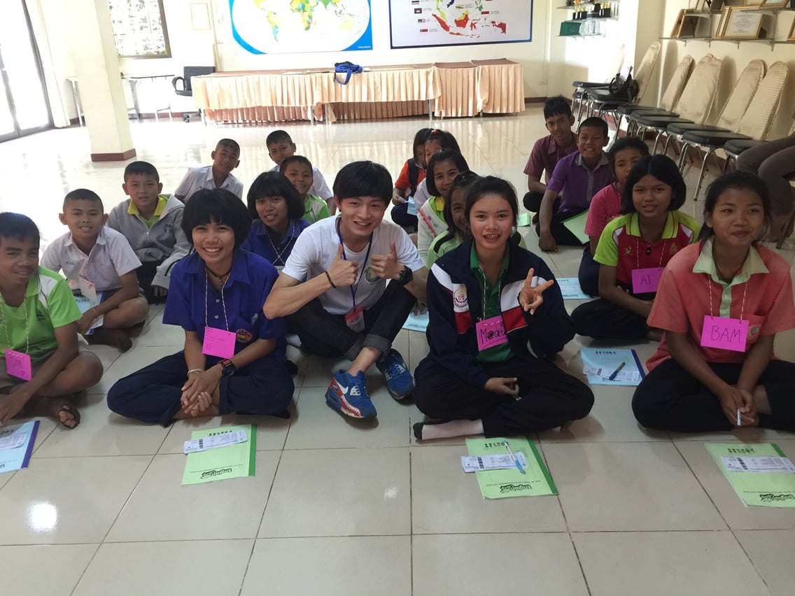 English Camp In Nakarin School by Xinwei Wang,2016