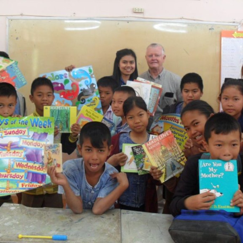 Kindergarten Kids Leaving School by John Millspaugh