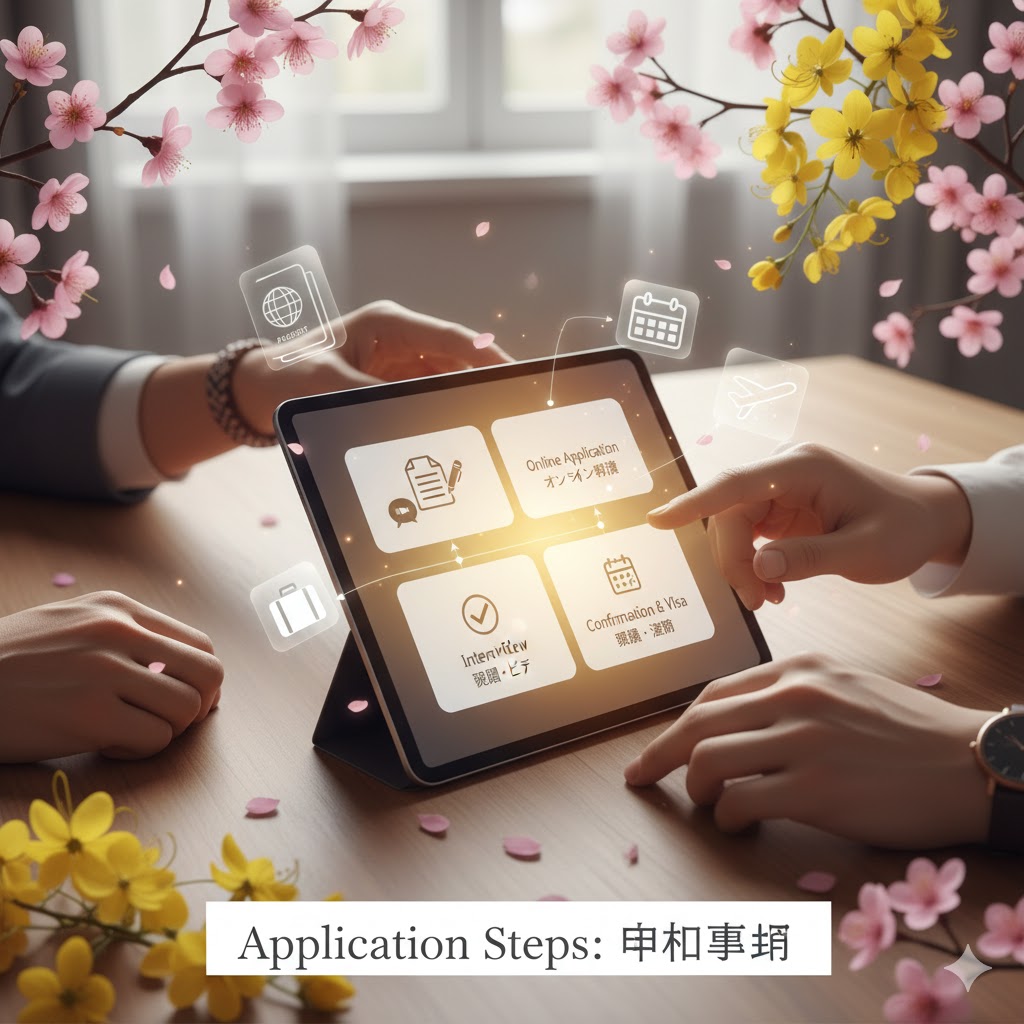 Application Steps: 申込手順